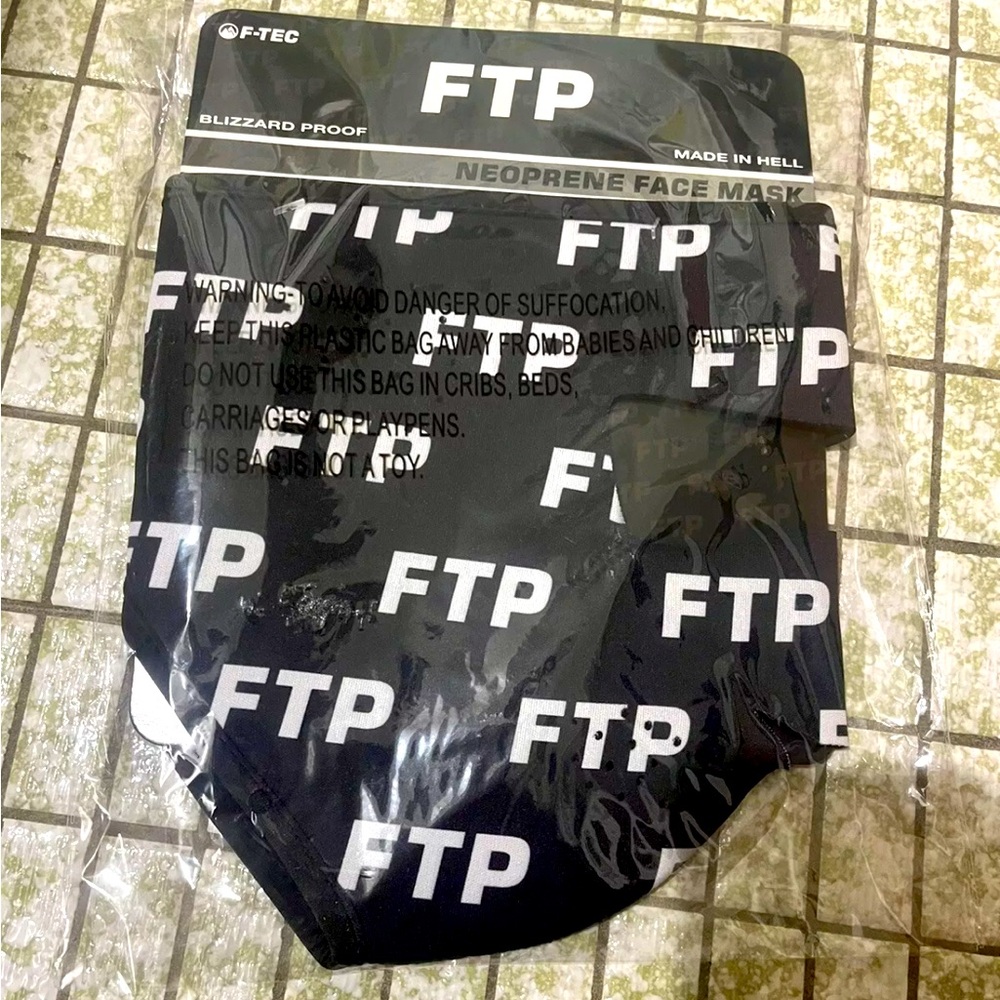 FTP Neoprene Tactical Face Mask Fuckthepopulation print all over